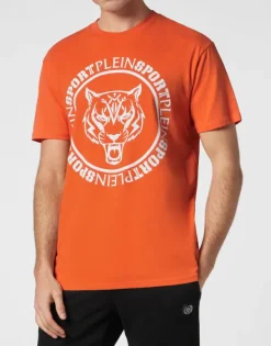 Sale T-shirt Round Neck Carbon Tiger Herren T-shirt
