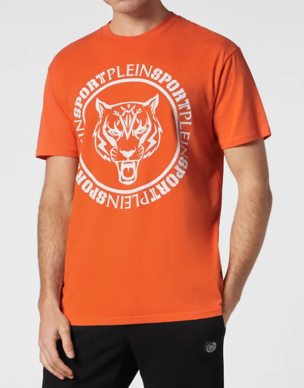 Sale T-shirt Round Neck Carbon Tiger Herren T-shirt