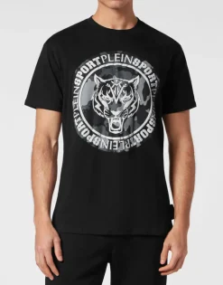 Discount T-shirt Round Neck Carbon Tiger Herren T-shirt
