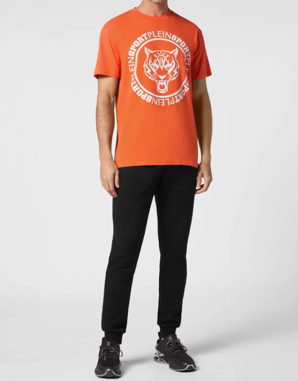 Sale T-shirt Round Neck Carbon Tiger Herren T-shirt