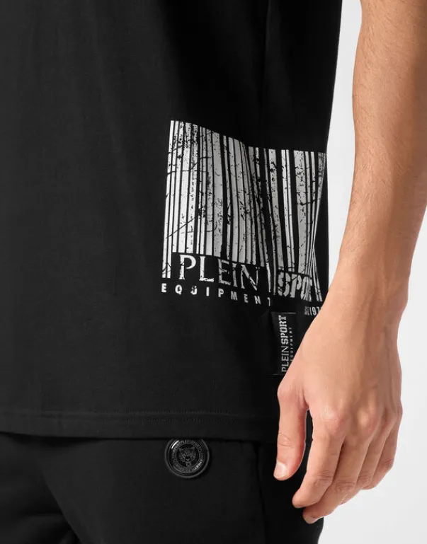 Hot T-shirt Round Neck SS Barcode Herren T-shirt