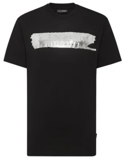 Sale T-shirt Round Neck SS Silver Brush Herren T-shirt