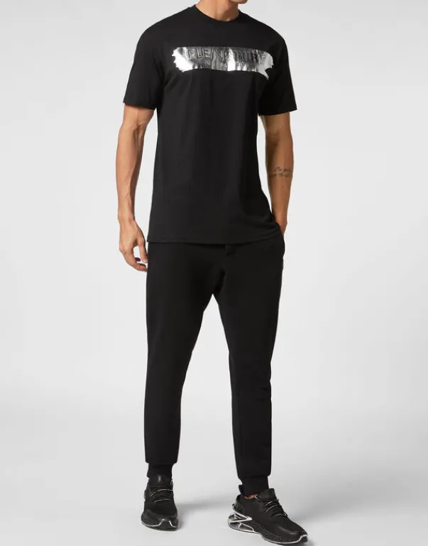 Sale T-shirt Round Neck SS Silver Brush Herren T-shirt