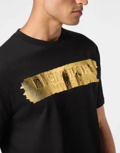 Sale T-shirt Round Neck SS Silver Brush Herren T-shirt