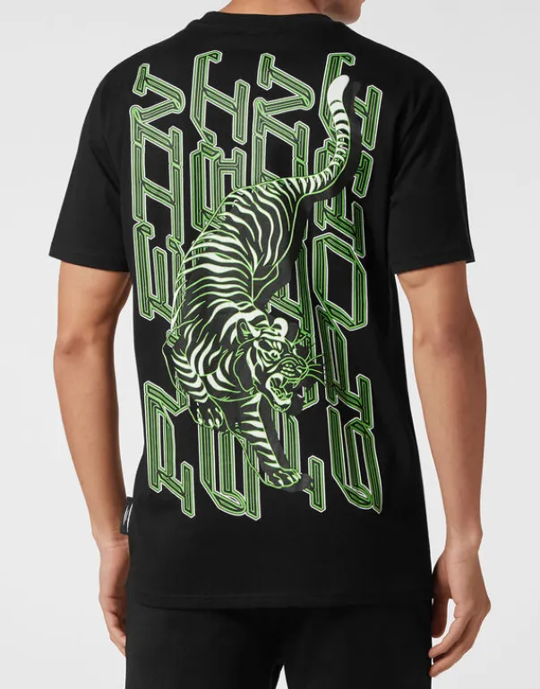 Clearance T-shirt Round Neck SS Tiger Herren T-shirt