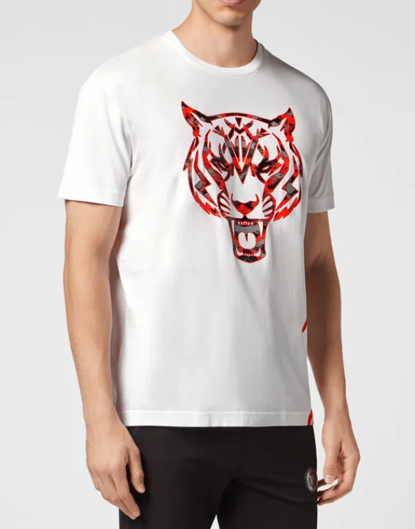 Hot T-shirt Round Neck Tiger Herren T-shirt