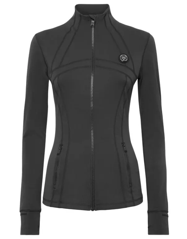 Fashion Zipped Jogging Top Damen Sportbekleidung