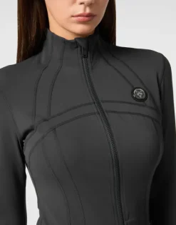 Fashion Zipped Jogging Top Damen Sportbekleidung